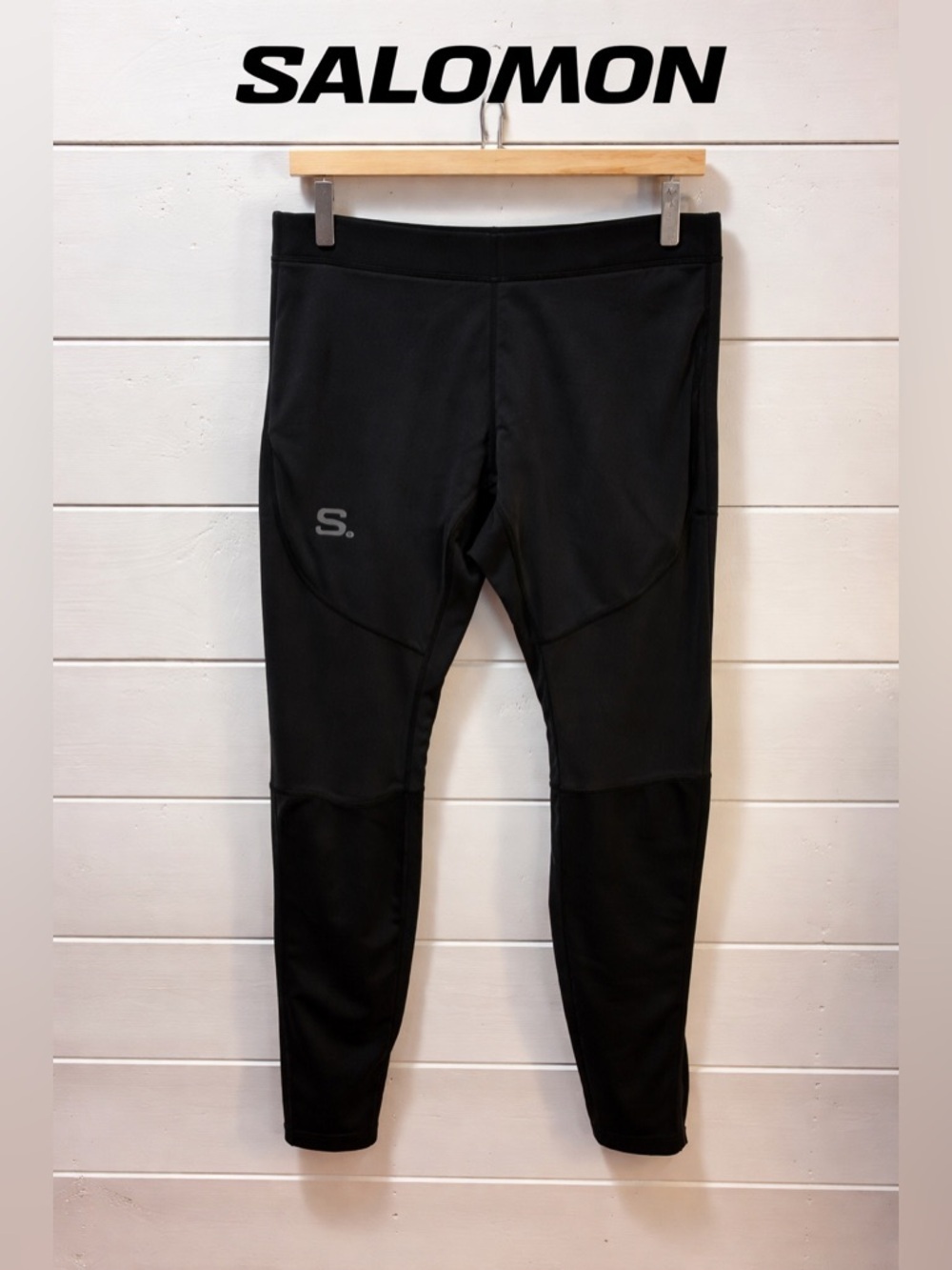 SALOMON Black Performance Leggings Size L